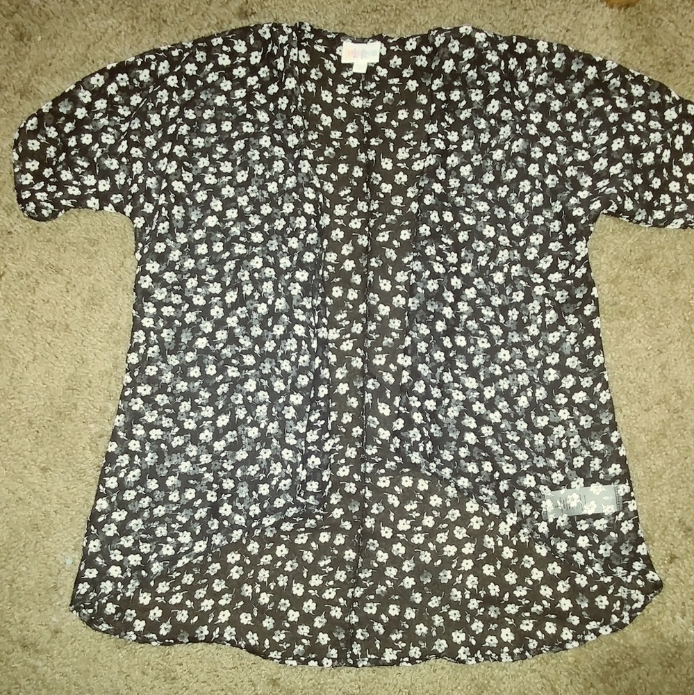 LuLaRoe Floral Short Kimono